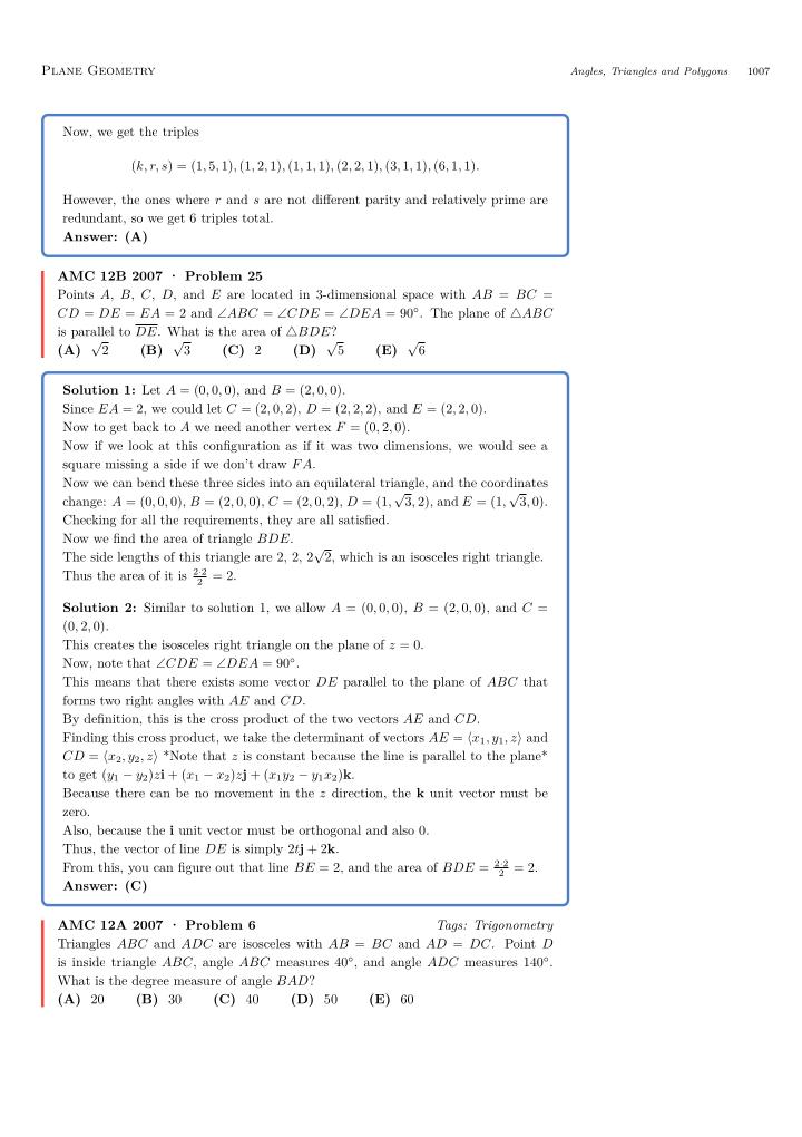 AMC 12 — By-Topic-Complete — sample page