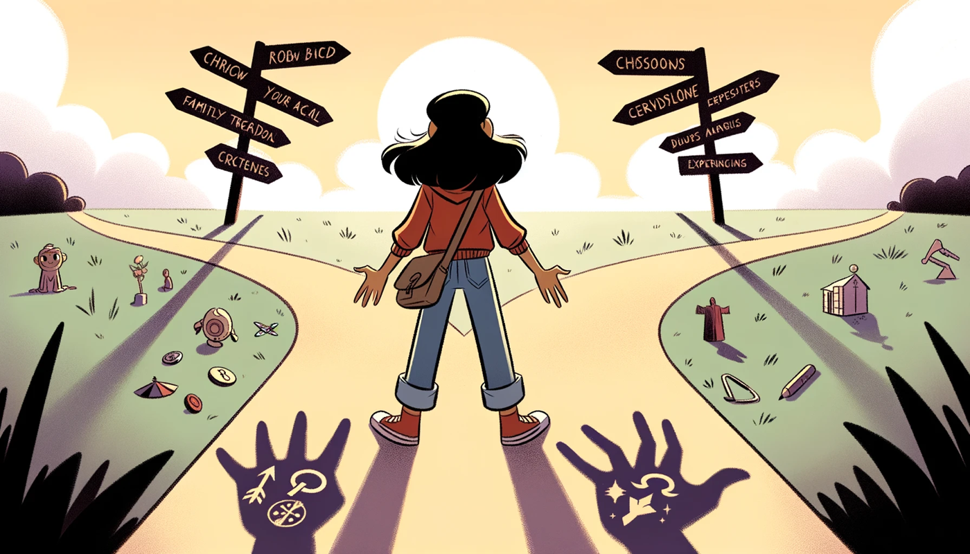 DALL-E 3 illustration for paragraph 9: hands bearing their own story