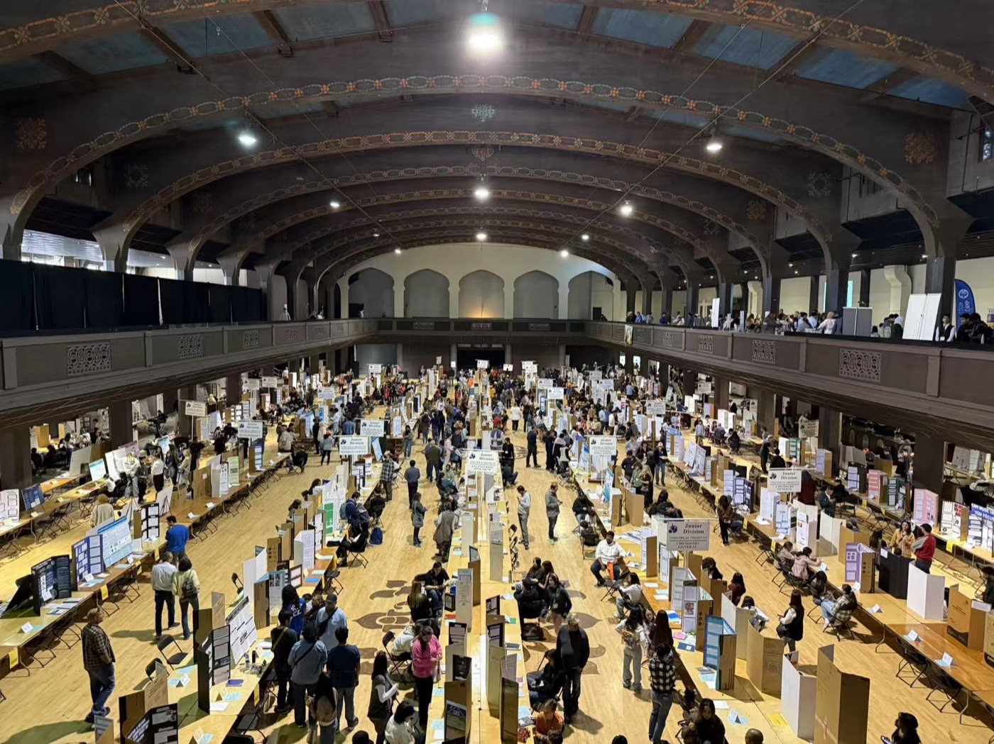 The regional science fair venue in Los Angeles