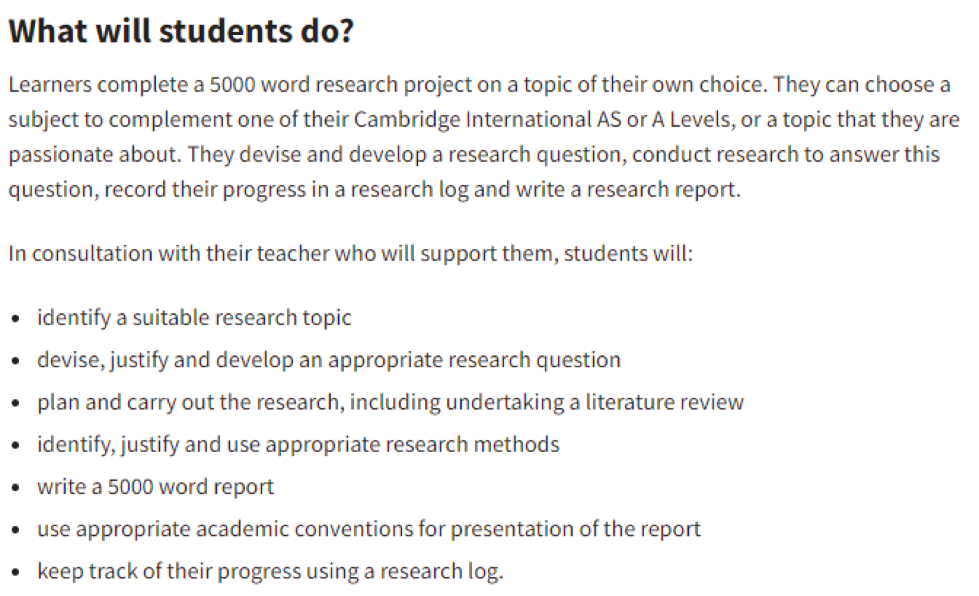 IPQ assessment rubric